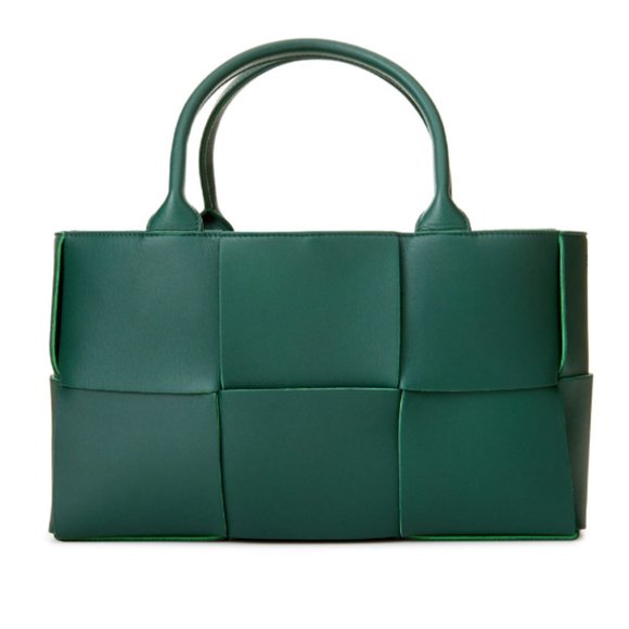BOTTEGA VENETA Green Leather Tote Arco Bag - Picture 1 of 4